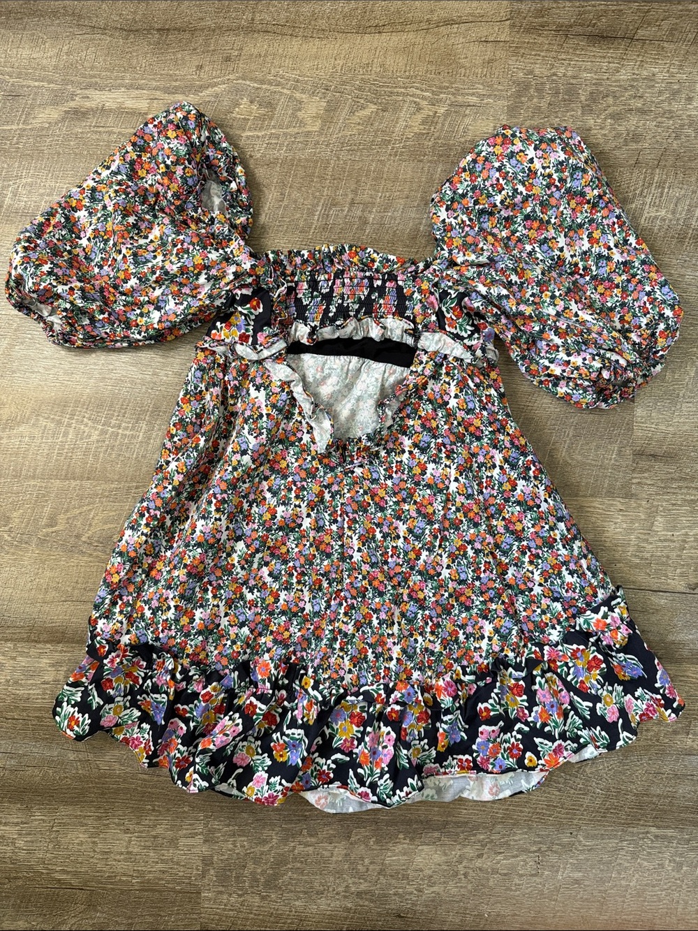 For Love & Lemons Hudson Mini Dress Size Small - Picture 3 of 4